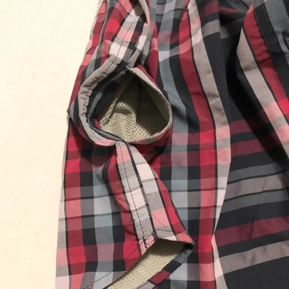 Eddie  Bauer Travex Button Shirt Womens Size XL Plaid Short Sleeve Shirt - Picture 9 of 16